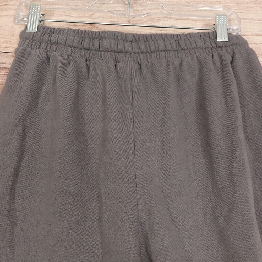 Buc-ee's Sweat Shorts Womens Size L Gray French Terry Logo Lounge Casual - Picture 5 of 8